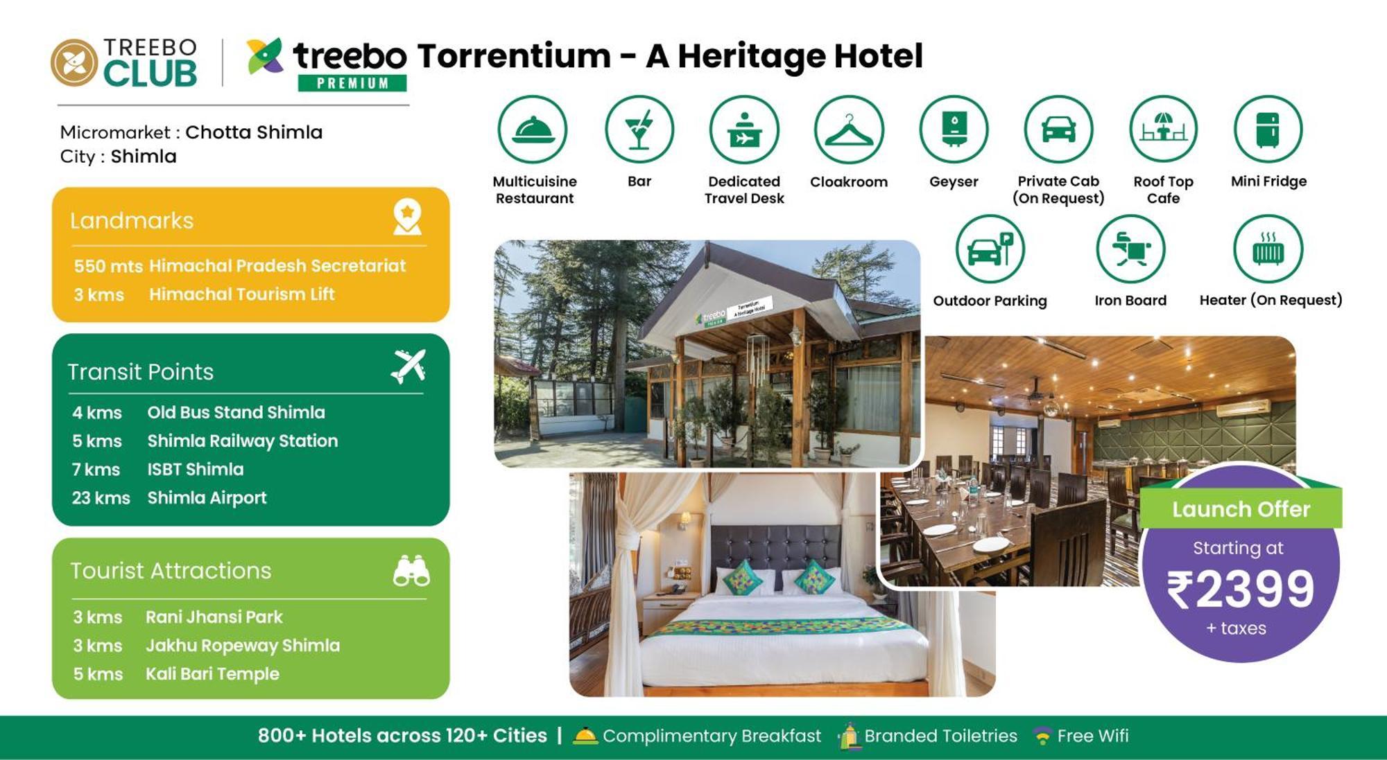 Treebo Premium Torrentium - A Heritage Hotel Shimla Dış mekan fotoğraf